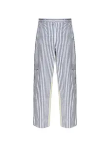 Брюки в полоску STELLA MCCARTNEY, серый