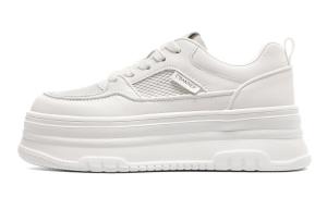 Кроссовки C°BANNER Skateboarding Shoes Women's Low-top White, белый