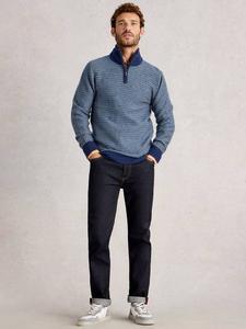 Свитер Selby Wool Blend Herringbone с застежкой-молнией White Stuff