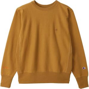 Мужская толстовка Champion Reverse Weave с круглым вырезом, длинными рукавами, логотипом One-Point, C3-Y016, коричневый