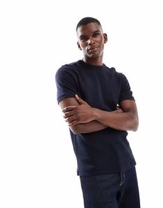 Футболка оверсайз Brave Soul темно-синего цвета