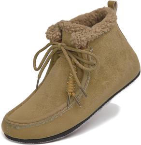 Nemnlaa Женские зимние ботинки-мокасины с меховой подкладкой, теплые зимние укороченные ботинки, женские короткие ботинки для улицы и дома