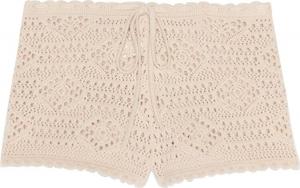 Шорты Saint Laurent Low Waisted Crochet Shorts 'Naturel', кремовый