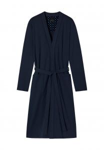 Мужской хлопковый халат в стиле кимоно SCHIESSER, цвет 803 Dunkelblau