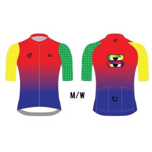 Мужская веломайка Monton Skull Monton Symbols, размер 3XL, красный/синий