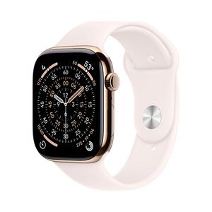 Умные часы Apple Watch Series 11 (GPS+Cellular), 46 мм, Gold Titanium Case/Light Blush Sport Band - S/M