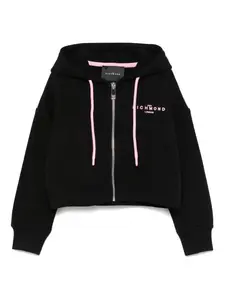 Худи с логотипом John Richmond Junior, черный