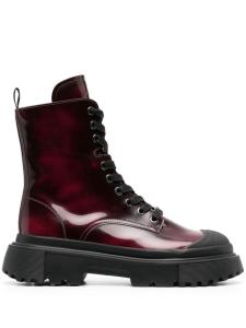 Ботильоны на шнуровке Hogan, красный