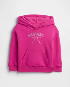 Детская толстовка с расслабленным логотипом baby Gap, фуксия