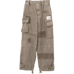 Ремонтные карго брюки Maison Mihara Yasuhiro, светло-серый