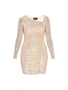 Faina Женское платье бежевого цвета