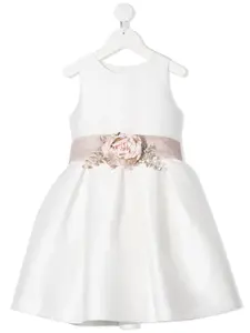 Платье с цветочной аппликацией Mimilù, белый