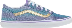 Кеды Vans Old Skool Kids Ombre Glitter, разноцветный