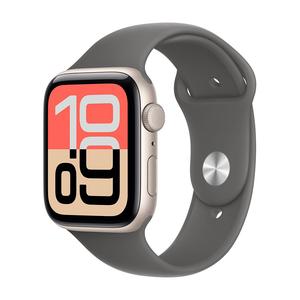 Умные часы Apple Watch SE 3, 2025 (GPS), 44 мм, Starlight Aluminum Case/Stone Gray Sport Band - M/L