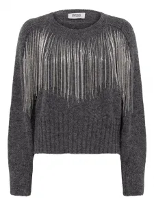 Свитер с цепочкой Alpha Studio, серый