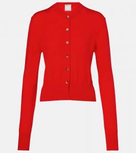 Лиловый шерстяной кардиган Calvin Klein Collection, Scarlet