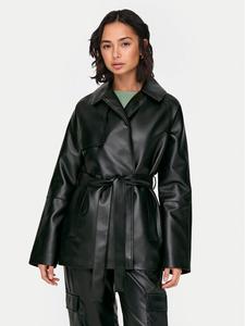 Куртка из искусственной кожи, короткого кроя Only, черный