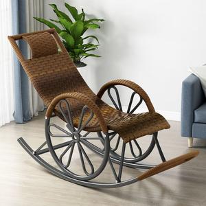 FANCYCHIC Кресло-качалка из ротанга для отдыха, цвет ginger yellow, нагрузка