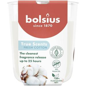 Ароматизатор в стекле 80/73 True Scents Fresh Cotton Bolsius