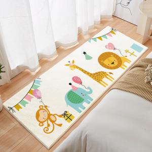 Budis Ковер 80х120 см для детской/спальни, утепленный, с мультяшным принтом, из искусственной шерсти