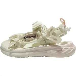 Детские сандалии с противоскользящей подошвой, устойчивые к истиранию и ударам Disney, бежевый