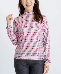 Красочный пуловер с высоким воротником Picco Studio Picone, цвет Red(120)