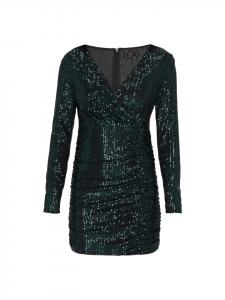 Faina Женское платье темно-зеленого цвета
