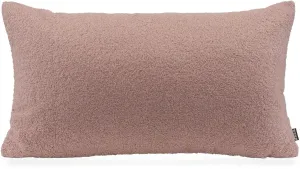 Х.ОК.К. Подушка декоративная "Фино", плюшевый плюш, утепляющая, включая наполнитель, чехол на молнии H.O.C.K. 45х45 см, розовый