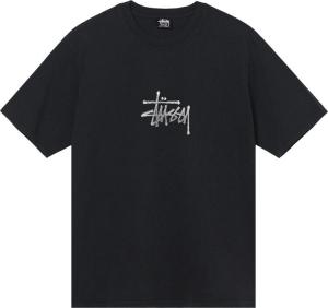 Футболка Stussy Surf Tomb Pigment Dyed Tee 'Black', черный
