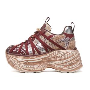 Низкие массивные кроссовки, увеличивающие рост, женские ZGR, Black