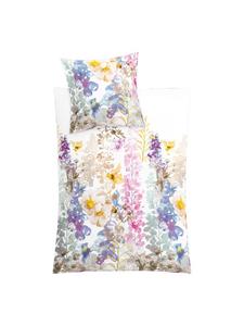 Постельное белье из сатина Alcea в цвете Kleine Wolke, 155 x 220 + 80 x 80 см