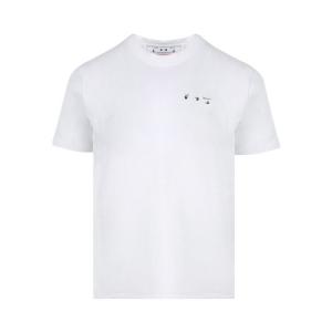 Футболка Off-White Caravaggio Paint Slim Tee 'White/Black', белый