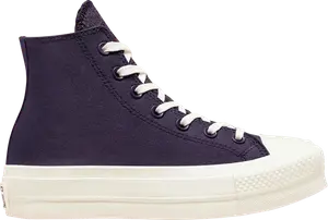 Кроссовки Converse Wmns Chuck Taylor All Star Lift Platform High Jacquard Camo, фиолетовый