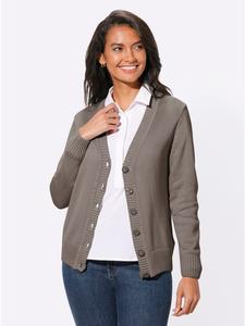 Кардиган цвета серо-коричневый меланж WITT WEIDEN