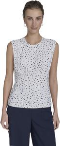 Женский топ без рукавов Tommy Hilfiger с горошек и плиссировкой, Ivory Multi