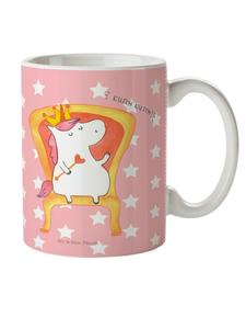 Детская кружка Король-единорог без слов в пастельно-красном цвете Mr. & Mrs. Panda