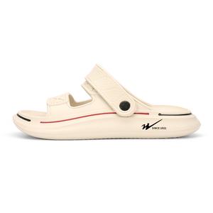 Binary Бежевые унисекс шлепанцы с одной лямкой, цвет Beige