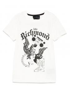 Футболка с графичным принтом John Richmond Junior, белый