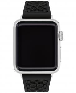 Черный каучуковый ремешок apple watch® 38/40/41 мм COACH, черный