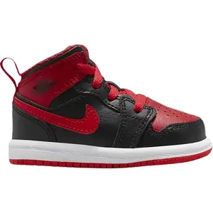 Кроссовки Air Jordan 1 Mid TD Alternate Bred, красный (Размер 20 RU)