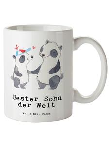 Кружка XL Panda Лучший сын в мире с белой надписью Mr. & Mrs. Panda