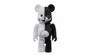 BE@RBRICK Regional Limited Danganronpa, Hope Preppy MONOKUMA Black White Bear Blister Packs 100%