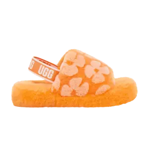 Кроссовки UGG Fluff Yeah Slide Kids California Poppy, оранжевый