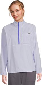 Рубашка L.L.Bean Everyday SunSmart Quarter-Zip Pullover Colorblock Woven Shirt, цвет Dusty Periwinkle Stripe