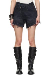 Черные джинсовые шорты Crossover R13
