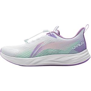 Кроссовки для бега Feiyun 2 V3 с амортизацией Rebound, дышащие, низкие, для детей и подростков LINING YOUNG, белый/зеленый
