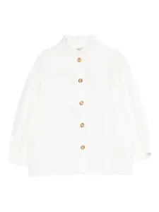 Блузка Fini с оборкой на вороте Donsje, нейтральный