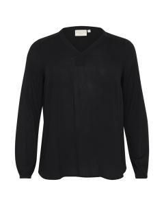 Блузка KAFFE CURVE Blouse, черный