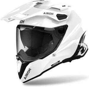 Мотоциклетный шлем Airoh Commander 2 Composite Carbon Fiber Adventure Offroad, Gloss White