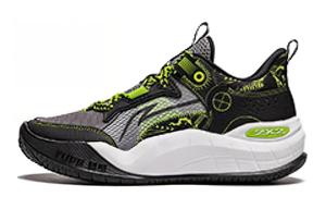 LINING YOUNG Баскетбольные кроссовки низкие Domain V1 LIGHT FOAM для подростков серо-зеленые